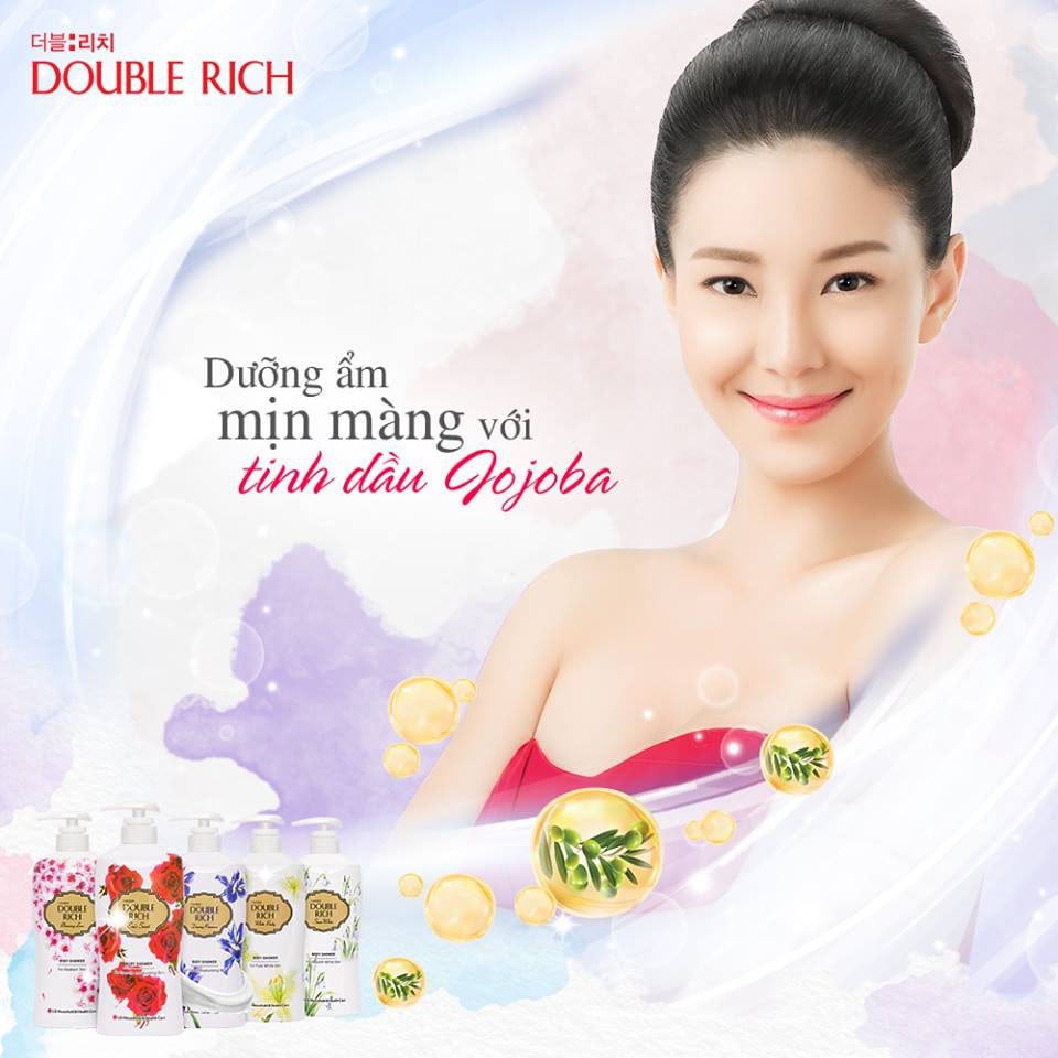 10 Gói Sữa tắm Double Rich Dưỡng Da Trắng Hồng