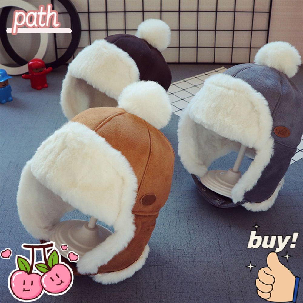 Mũ Len Che Tai Giữ Ấm Thời Trang Thu Đông Cho Bé