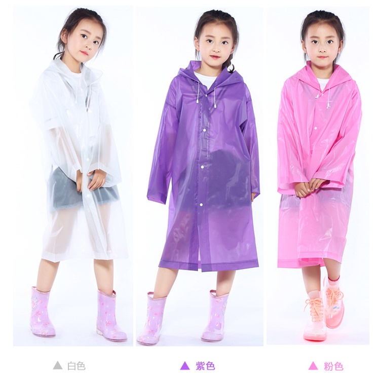 Áo Mưa Dày Nhẹ Không Dính Sáng Tạo Thời Trang Cho Trẻ Em