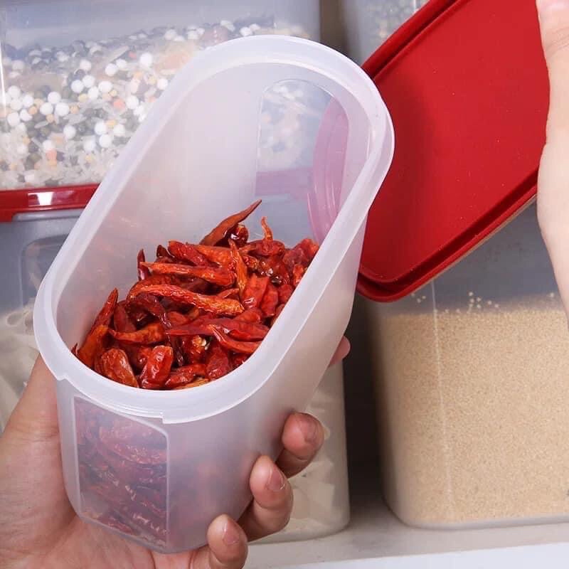 SẴN SET 8 HỘP TUPPERWARE ĐỰNG ĐỒ KHÔ