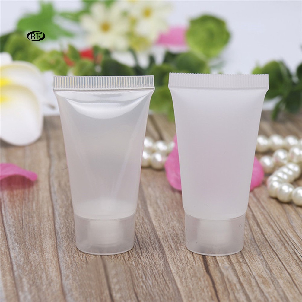 Set 10 Lọ Rỗng 15ml Đựng Mỹ Phẩm / Kem Dưỡng Tiện Dụng Khi Đi Du Lịch