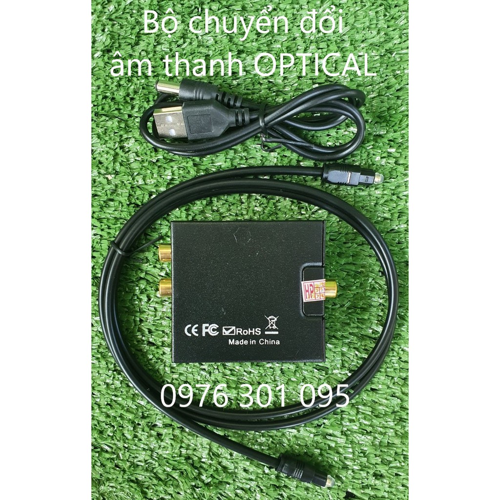 Bộ Chuyển Đổi Tín Hiệu Quang Coaxial - Optical sang AV RCA R L