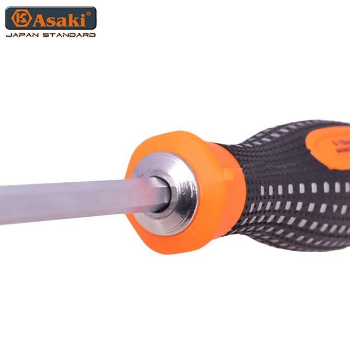 Tô vít 2 đầu cán cao su chống trượt 6x150mm Asaki AK-7002