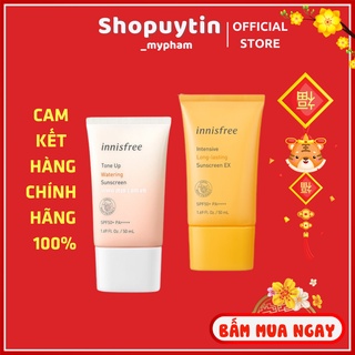 Kem Chống Nắng Innisfree Hồng và Vàng Sunscreem 50ml Có Độ Chống Nắng SPF 50+ PA +++