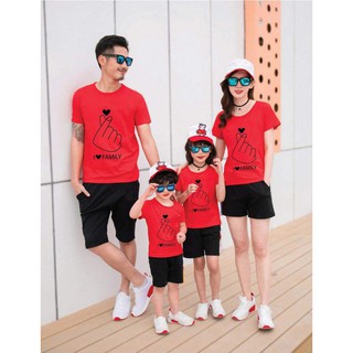 combo ao thun gia dinh tay tim