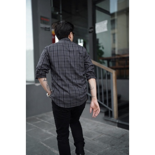Áo sơ mi kẻ nam 23Uhera Gray Duffle