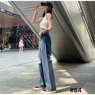 Quần Baggy Nữ rách cá tính, kiểu cách cool ngầu, lên from chuẩn từng mili, đẹp mê li, mang lại phong cách đầy năng động