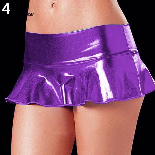 Chân váy ngắn nữ giả da thời trang quyến rũ