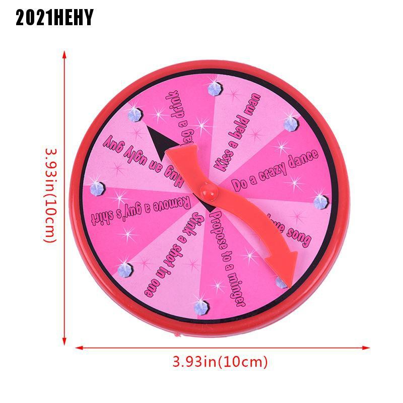 [2021HE] Funny Spinner Turntable Toy Truth Dare Alcohol Drinking Bar Game Roulette Toys #HY