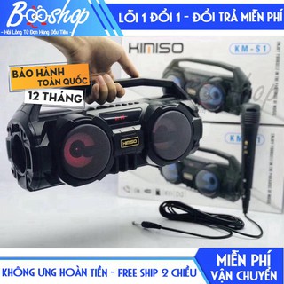 [Hàng Loại 1] Loa Bluetooth Karaoke Xách Tay KM-S1 Tặng Mic (Bảo Hành 12 tháng) .