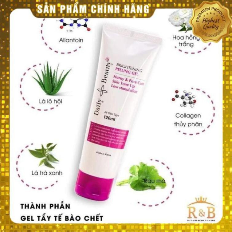 Tẩy da chết Daily Beauty Brightening Peeling Gel, [Hàng Chính Hãng], Tẩy da chết cho da mụn, da dầu và da hỗn hợp