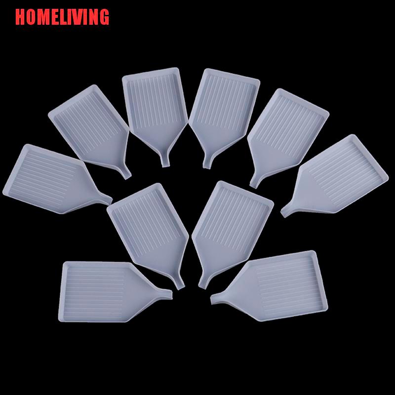 Set 10 Khay Đựng Hạt Đá Làm Tranh Đính Đá DIY