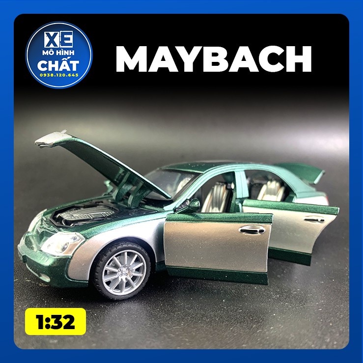 Xe Mô Hình Tĩnh Bằng Kim Loại Maybach tỷ lệ 1:32