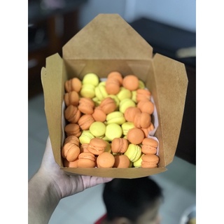 Set macaron mini 30c kèm hộp caro