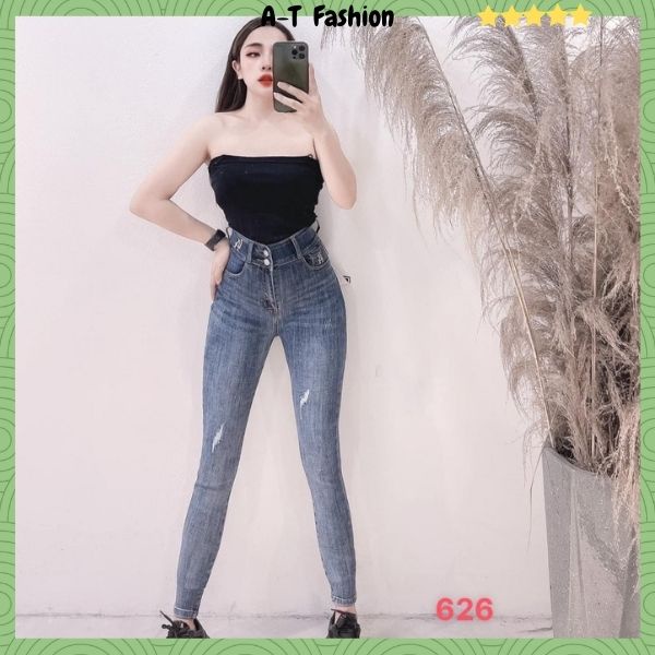 Quần Jean Nữ đẹp skinny thời trang A-T Fashion ❤️FREESHIP❤️ Quần Bò Nữ cạp cao phong cách hiện đại trẻ trung - QJN626