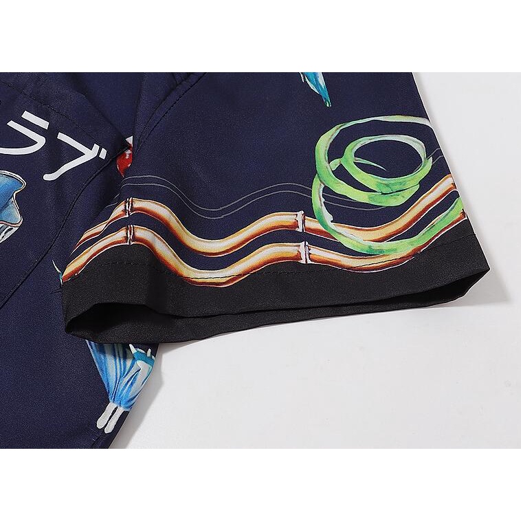 Casablanca Áo Sơ Mi cotton Ngắn Tay In Họa Tiết Thời Trang Dành Cho Nam Và Nữ