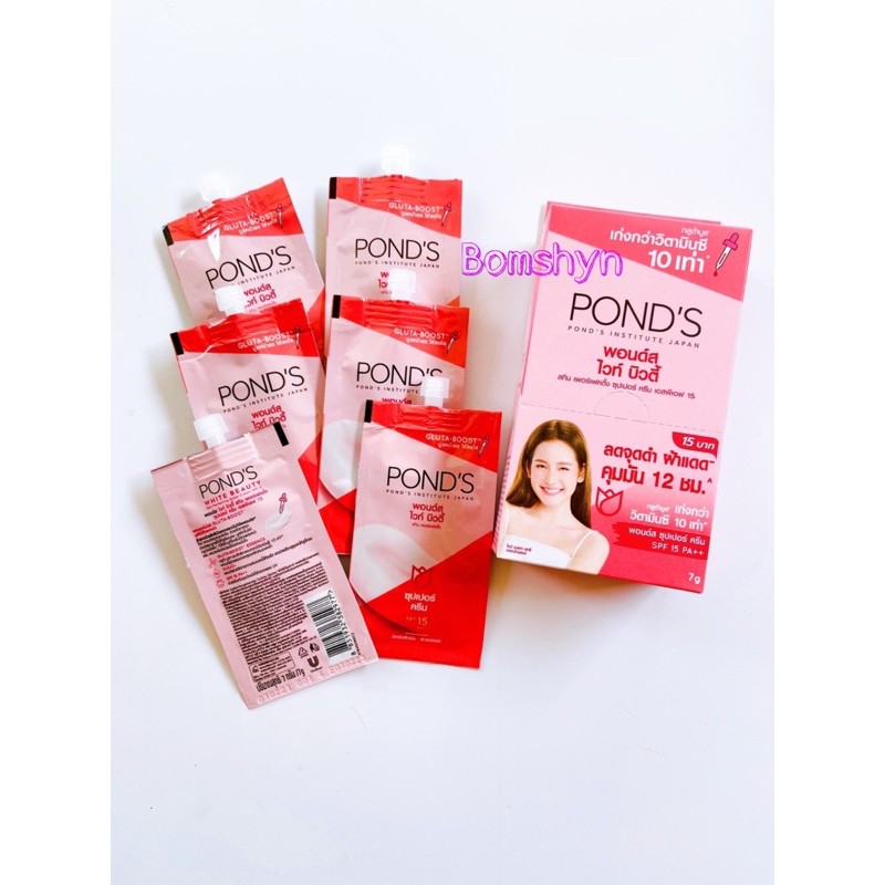 KEM POND DƯỠNG TRẮNG DA THÁI LAN HỘP 6 GÓI