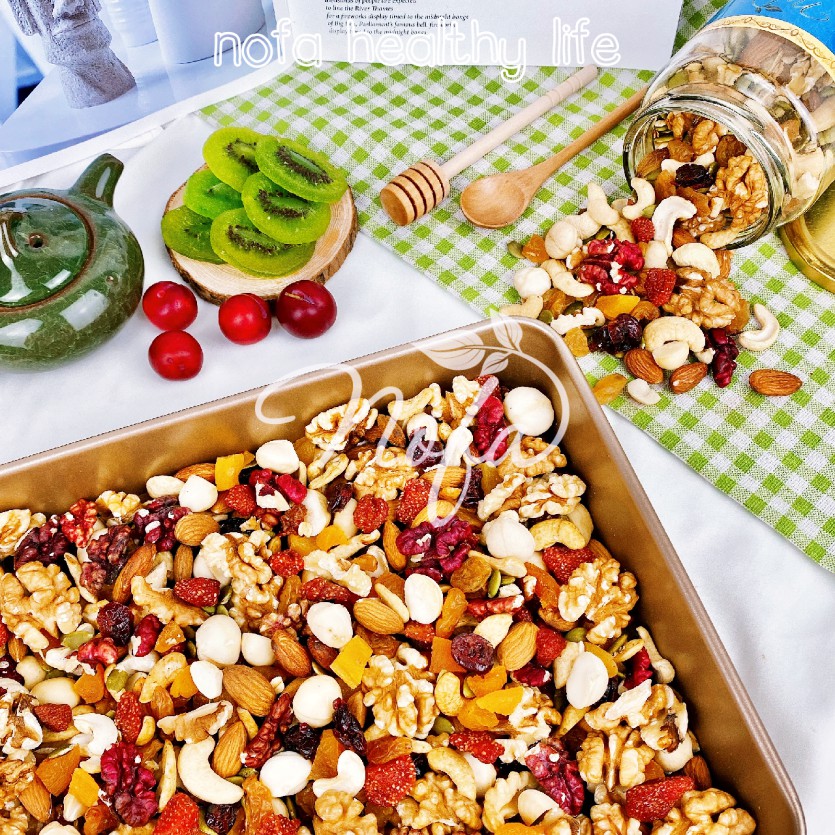 Granola 100% Hạt & Quả nướng mật ong rất ngon 600g NOFA Giảm cân, Ăn kiêng | BigBuy360 - bigbuy360.vn