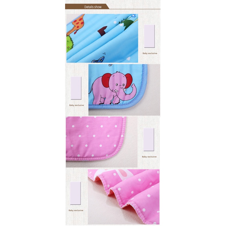 Thảm lót AMILA cotton thoáng khí chống thấm nước chống rò rỉ dành cho bé