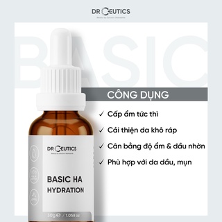 Serum HA Basic Hydration Drceutics - Tinh Chất Cho Da Dầu Mụn 30ml -100ml