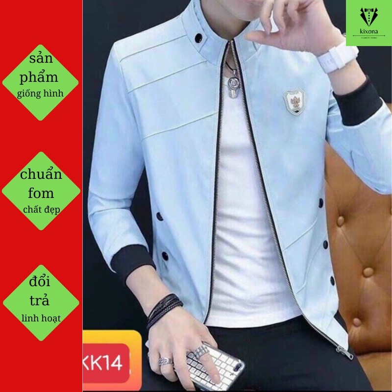 Áo Khoát Kaki Nam Cao Cấp Mẫu mới đẹp Chất Kaki Jean đẹp siêu bền KIXONA