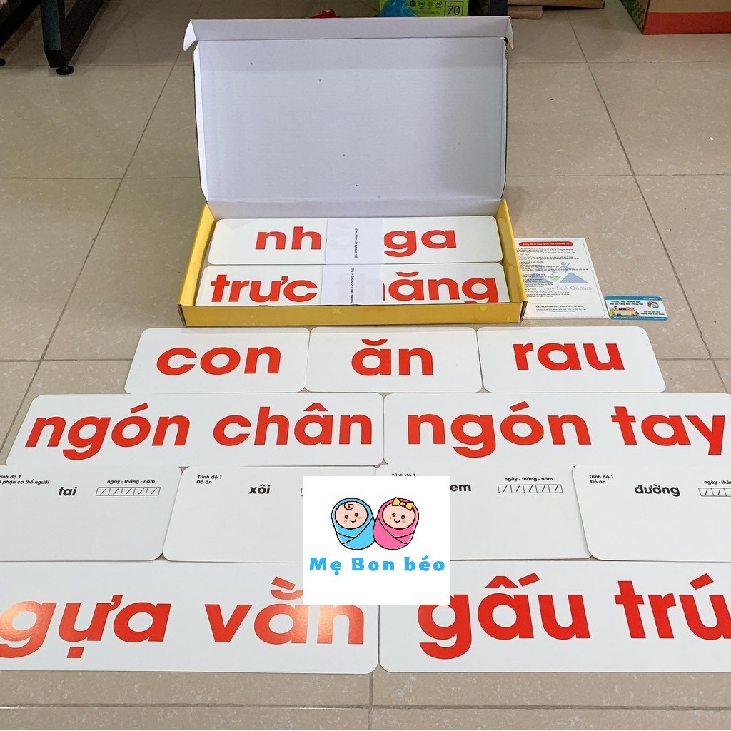 GDKIDS - THẺ HỌC DẠY BÉ HỌC ĐỌC TIẾNG VIỆT CHUYÊN SÂU - GDKIDS CHUẨN GLENN DOMAN