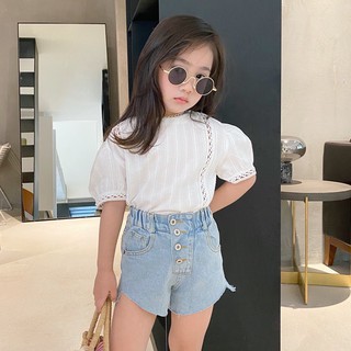 [A069] Áo sơ mi sọc dọc sz 90-130