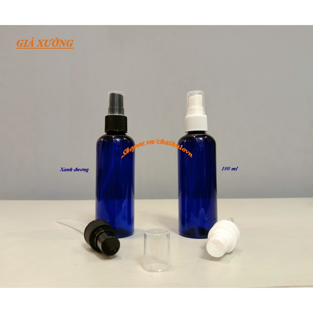 Bình Xịt 100ml, Chai Chiết Mỹ Phẩm Vòi Xịt Phun Sương
