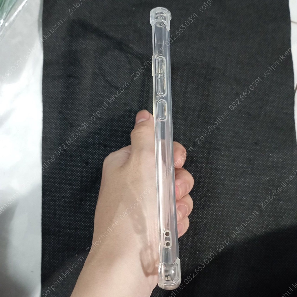 Ốp lưng Xiaomi Redmi K30/K30 Pro/K30 Pro Zoom dẻo trong suốt cao cấp có viền cam, cạnh chống sốc bền đẹp
