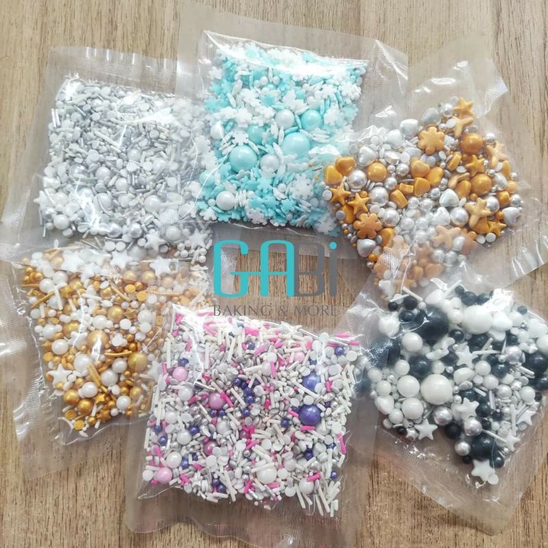 Hạt rắc màu trang trí bánh 50g