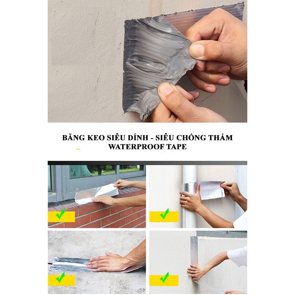 Băng keo siêu dính siêu chống thấm 5cmx5m-Băng Keo Chuyên Dụng Chống Thấm Công Nghệ Nhật Bản Băng Keo Siêu Dính Đa Năng