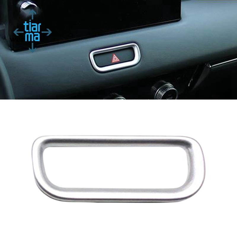 Khung Bảo Vệ Công Tắc Đèn Khẩn Cấp Màu Đen Chuyên Dụng Cho Honda Vezel HR-V HRV 2021 2022
