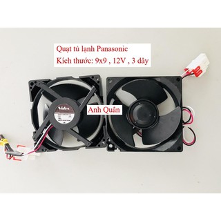 Quạt tủ lạnh panasonic 9x9,3 dây , DC 12V