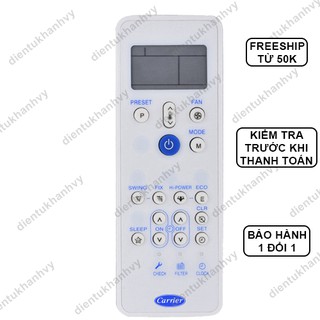 Remote Máy Lạnh Carrier 2 Chiều Giá Rẻ