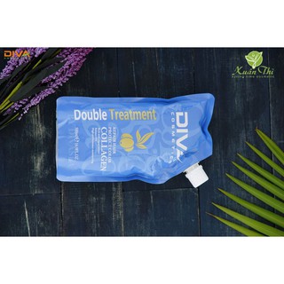 Dầu Hấp Diva Collagen Siêu Mượt 500ml (xanh)