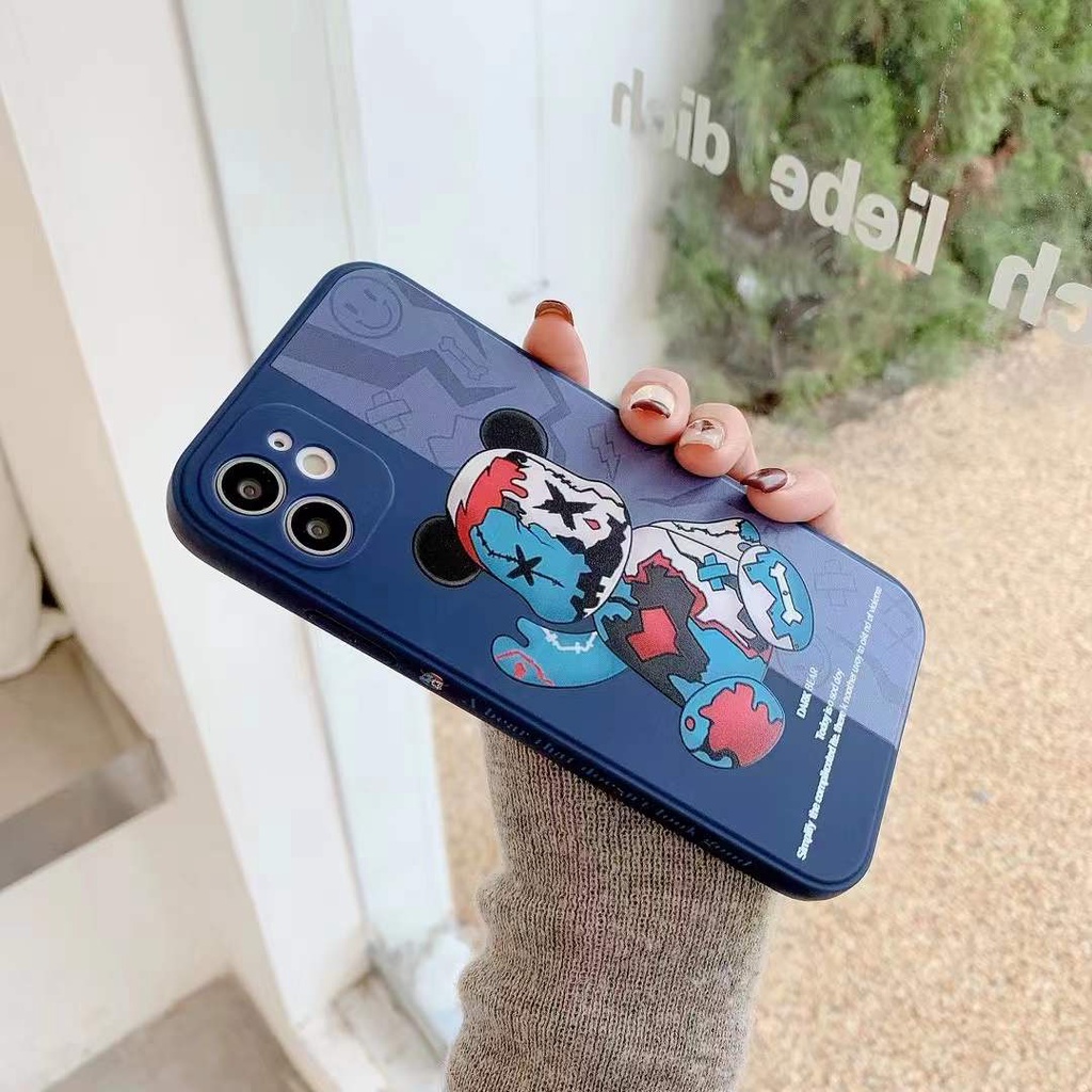 iPhone 11 7 11 12 11 Pro 12 8Plus 6S 6Plus X XS max Xr Ốp lưng chống sốc silicon hoa văn dễ thương