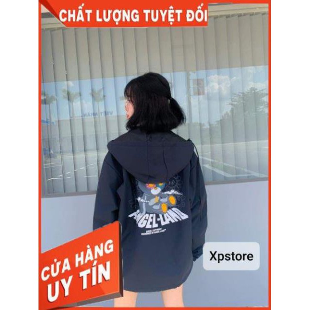 Áo Khoác dù ANGEL LAND unisex (Ảnh thật) full size
