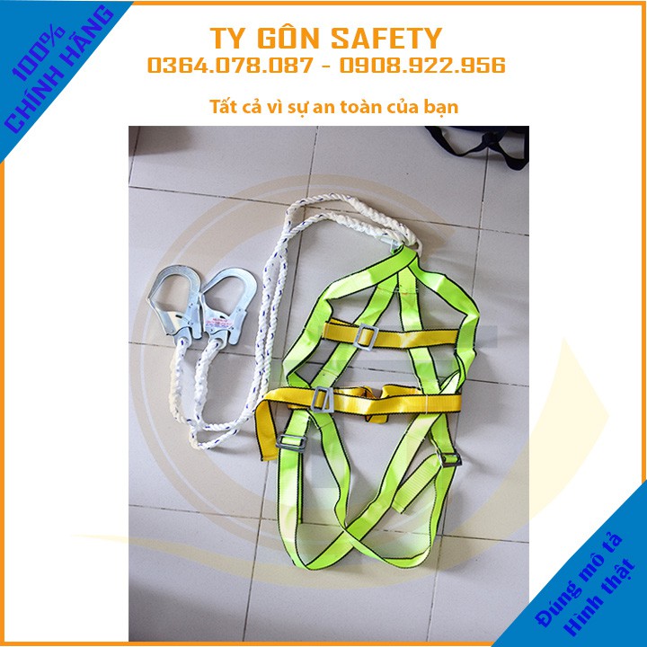 ĐAI AN TOÀN THÂN 2 MÓC bao gồm 2 móc + áo thân loại tốt