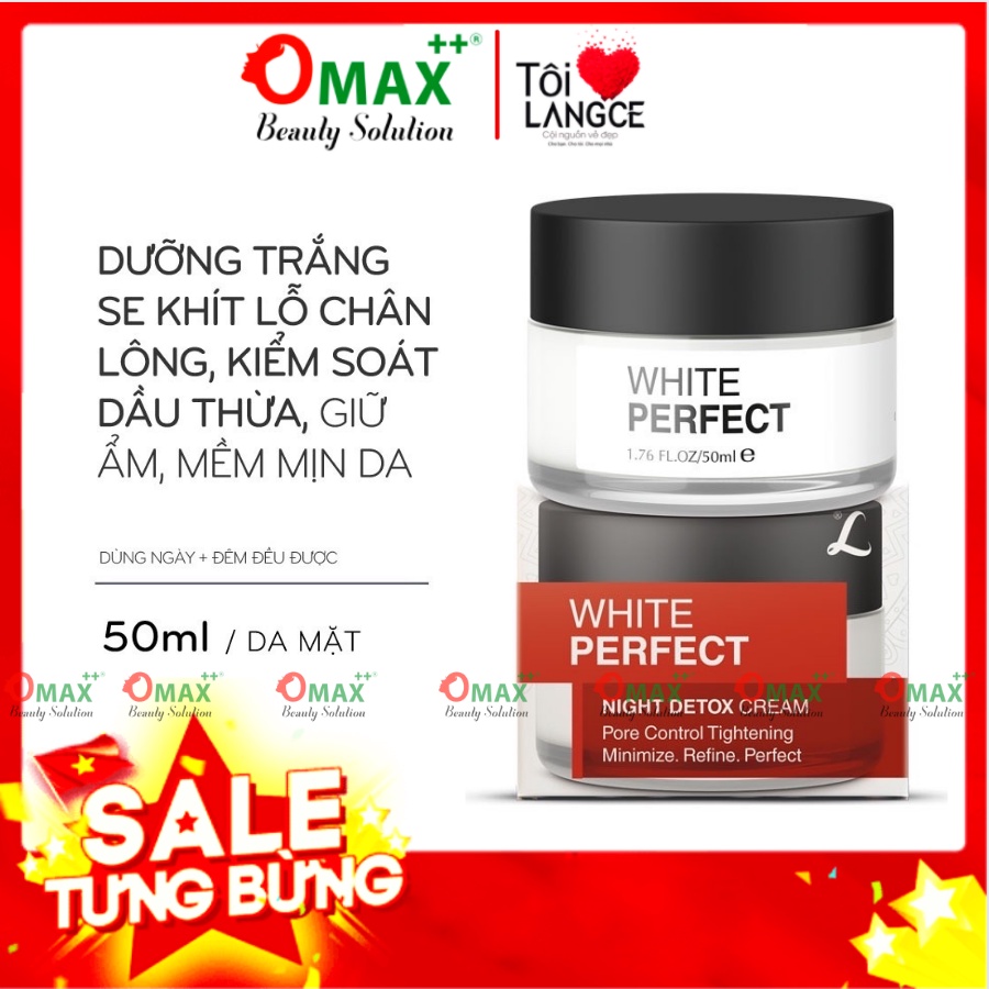 COLLAGEN THANH LỌC , SE KHÍT LỖ CHÂN LÔNG, KIỂM SOÁT DẦU - KEM ĐÊM LANGCE