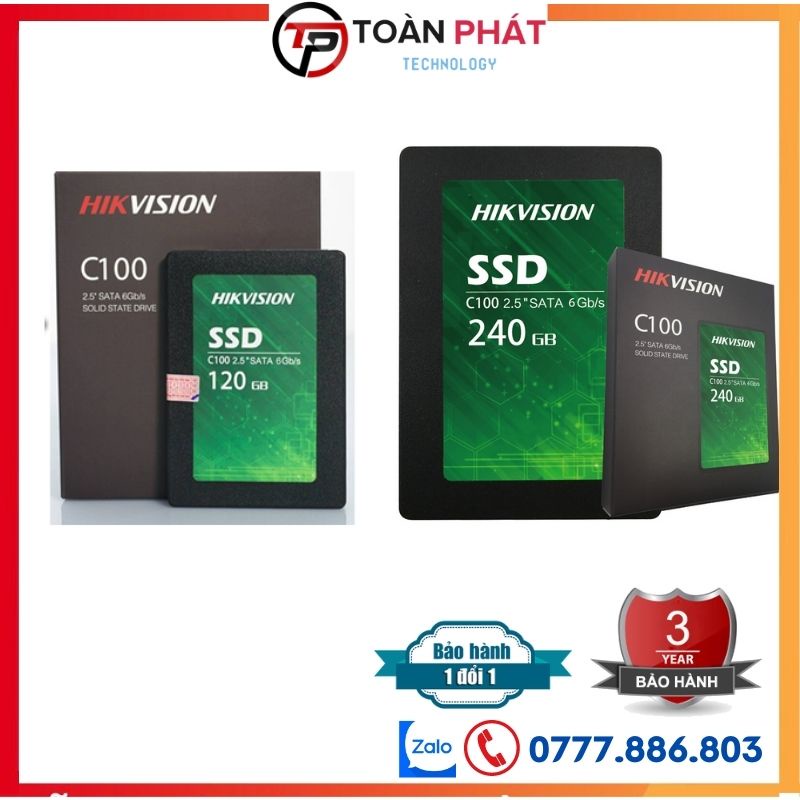 Ổ cứng SSD 120Gb, 240Gb Hikvision C100,Ổ cứng máy tính tốc độ cao, SSD SATA