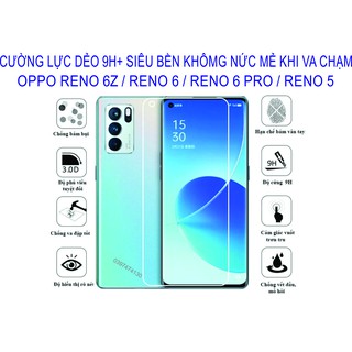 Cường lực dẻo OPPO Reno 6 / Reno 6z / Reno 6pro / reno 5 / reno 4  Bảo vệ màng hình chống va đập chống trầy xước tiệt đố