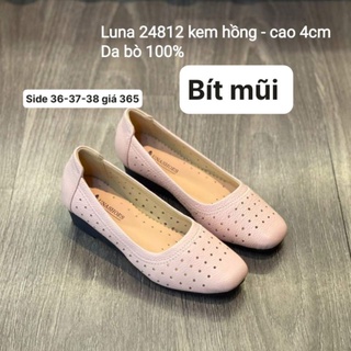 Giầy sục da nữ đế bằng
