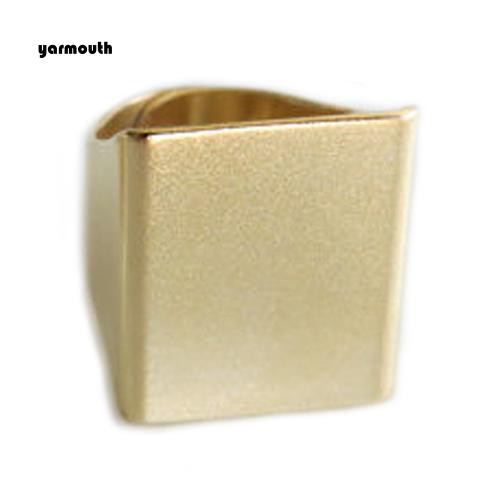 Nhẫn Đeo Tay Kim Loại Mặt Vuông Thời Trang Nữ