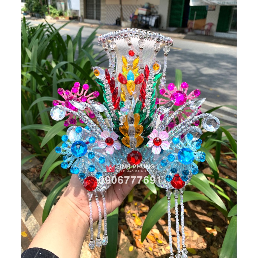 Mão bà hột đá ngũ sắc  - Size tượng: 30cm : Mã BNS