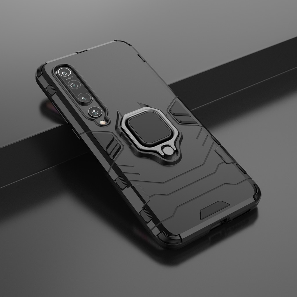 Ốp lưng Xiaomi Mi 10 / Xiaomi 12 / 12x chống sốc Iron Man Iring cao cấp giá đỡ xem kiêm nhẫn hút ô tô