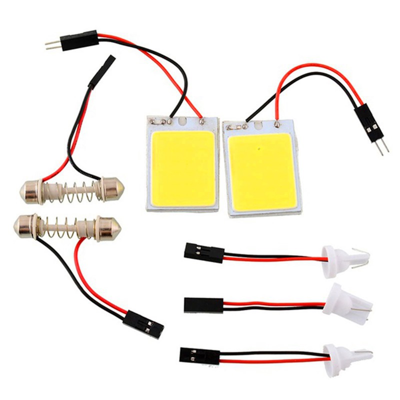 Set 2 đèn 24SMD COB chuyên dụng dùng để gắn trần xe ô tô