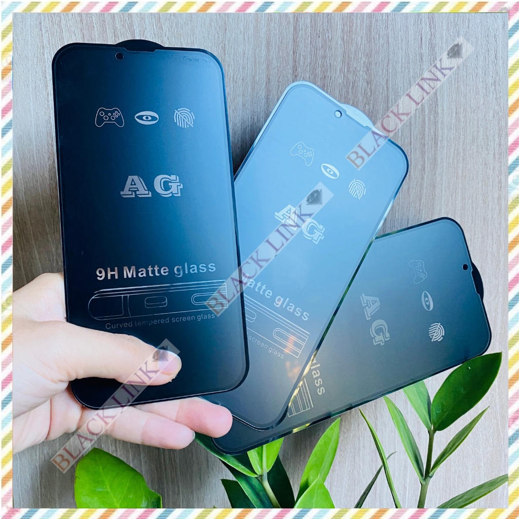 Kính cường lực iphone full màn AG chống vân tay 6/6s/6plus/6s plus/7/8/7plus/8plus/x/xs/xsmax/xr/11/12/13/pro/max