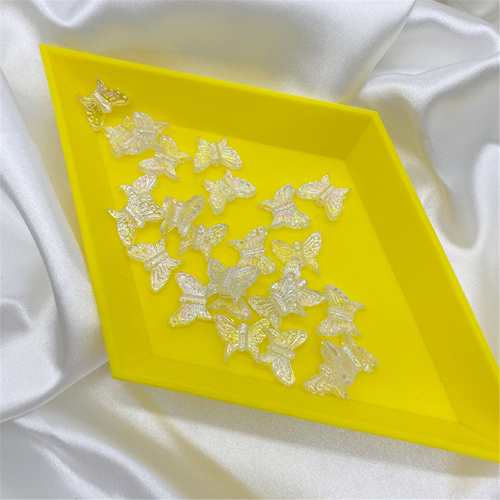 BUTTERFLY Mặt vòng cổ Hình Bướm Bằng Acrylic Trong Suốt Nhiều Màu Sắc