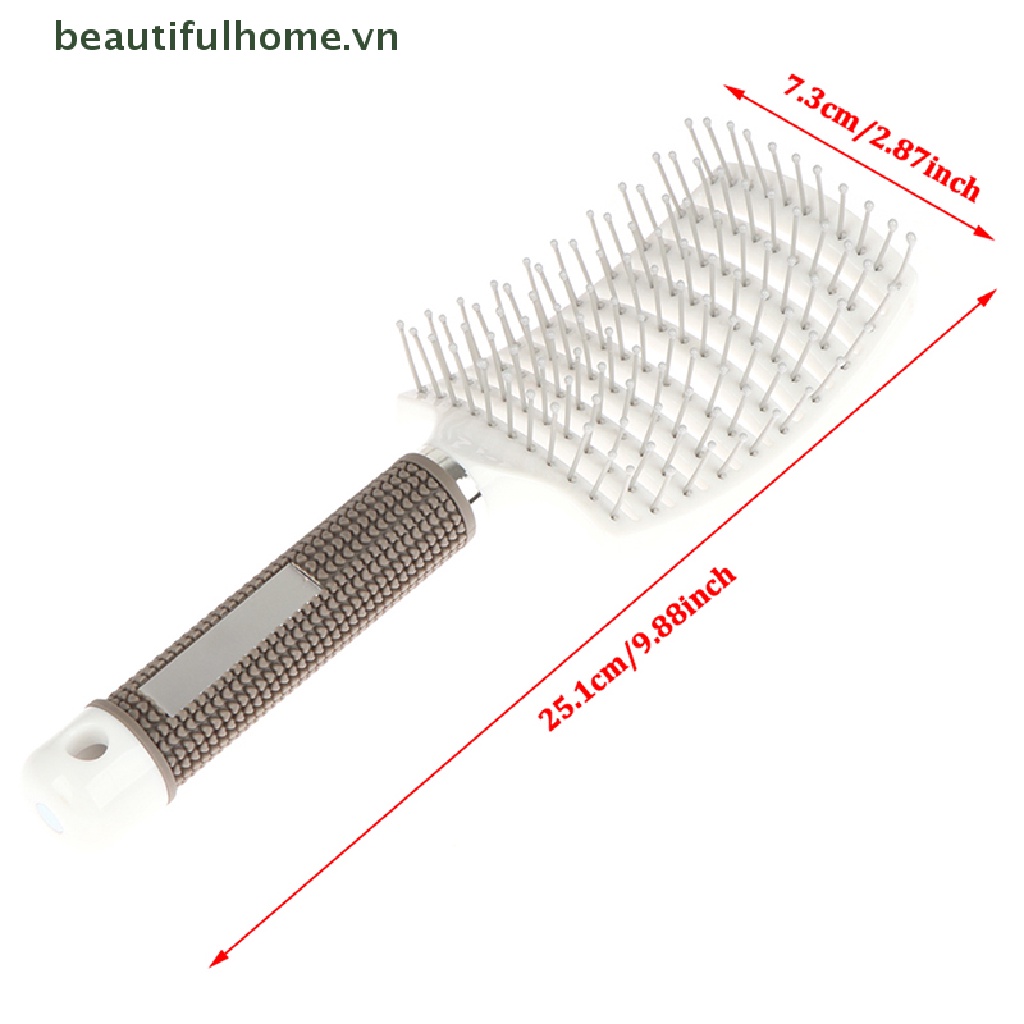 Lược Chải Tóc Răng Cong Mát Xa Da Đầu Chuyên Nghiệp