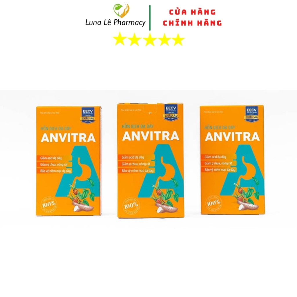Anvitra Hỗn Dịch Giảm Acid Dạ Dày Và Trào Ngược Dạ Dày Thực Quản Hộp 15 Gói | BigBuy360 - bigbuy360.vn